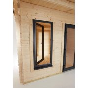 12x8 Power Pent Log Cabin | Scandinavian Timber